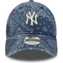 bla-justerbar-buet-kasket-9twenty-washed-paisley-fra-new-york-yankees-mlb-fra-new-era