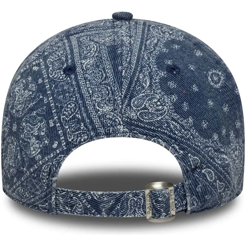 casquette-courbee-bleue-ajustable-9twenty-washed-paisley-new-york-yankees-mlb-new-era