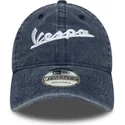 shapka-izvita-sinya-reguliruem-9twenty-washed-na-vespa-piaggio-ot-new-era