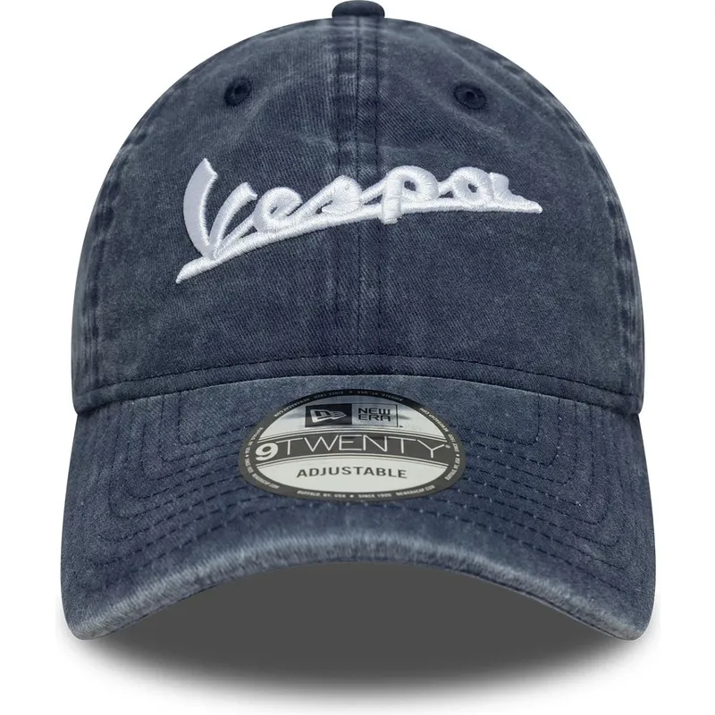 shapka-izvita-sinya-reguliruem-9twenty-washed-na-vespa-piaggio-ot-new-era