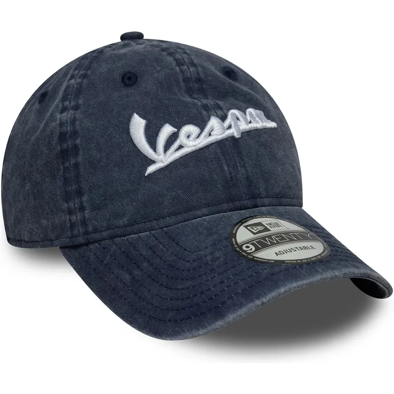shapka-izvita-sinya-reguliruem-9twenty-washed-na-vespa-piaggio-ot-new-era
