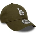 shapka-izvita-zelena-reguliruem-9twenty-linen-na-los-angeles-dodgers-mlb-ot-new-era