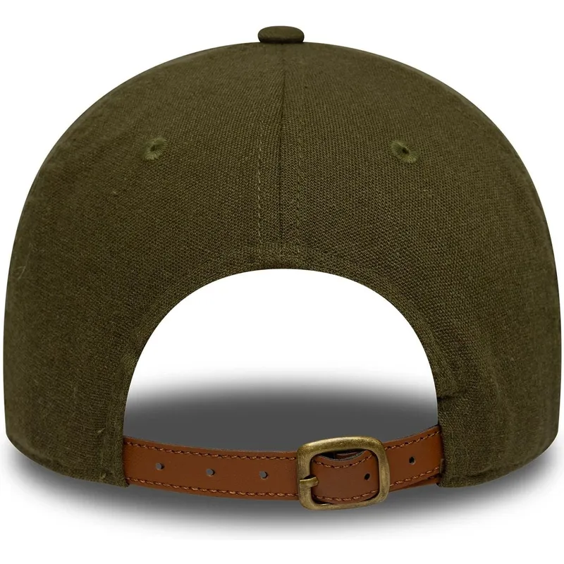 shapka-izvita-zelena-reguliruem-9twenty-linen-na-los-angeles-dodgers-mlb-ot-new-era