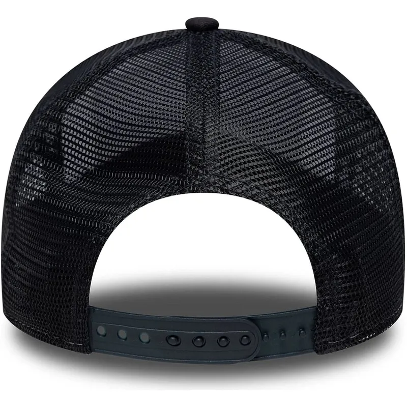 hvid-og-marinebla-trucker-kasket-a-frame-location-los-angeles-byer-og-strande-californien-fra-new-era