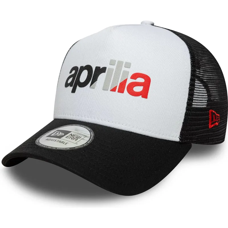 shapka-izvita-traker-cherna-snapbek-a-frame-wordmark-na-aprilia-piaggio-ot-new-era