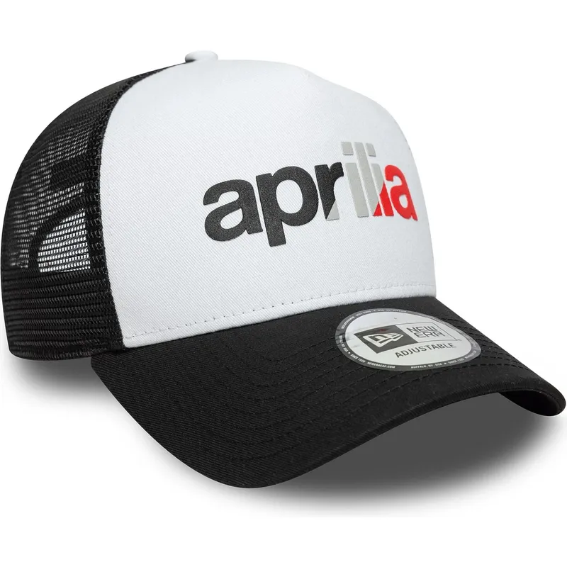 shapka-izvita-traker-cherna-snapbek-a-frame-wordmark-na-aprilia-piaggio-ot-new-era