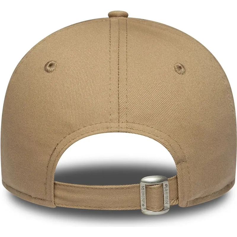 brun-justerbar-kurvet-kasket-med-leopardlogo-til-kvinder-9forty-animal-infill-fra-los-angeles-dodgers-mlb-fra-new-era