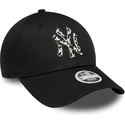 shapka-izvita-cherna-reguliruema-9forty-animal-infill-na-new-york-yankees-mlb-ot-new-era