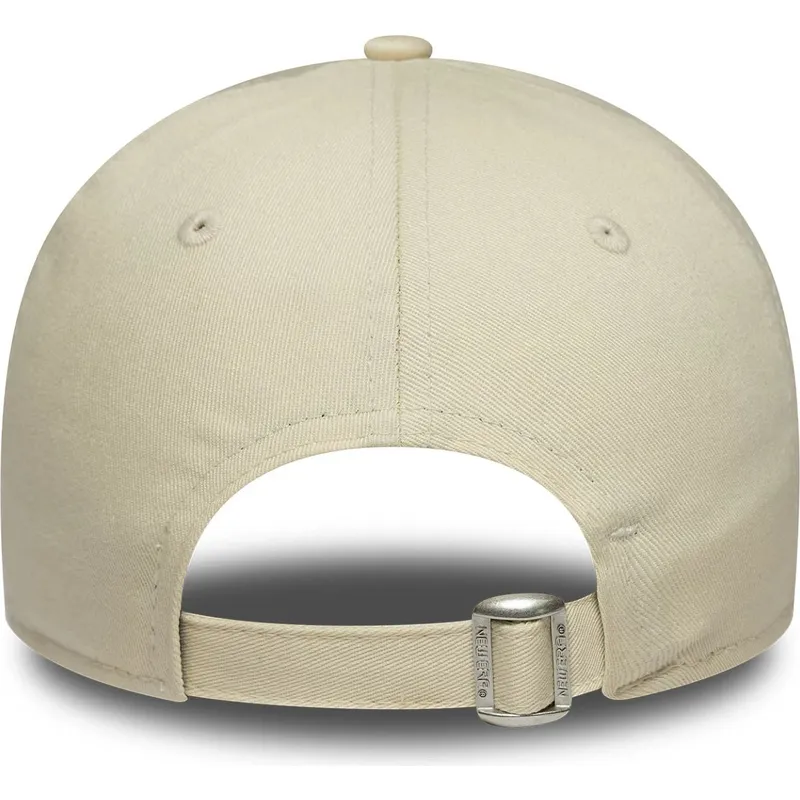 casquette-courbee-beige-ajustable-avec-logo-violet-pour-femme-9forty-metallic-logo-new-york-yankees-mlb-new-era