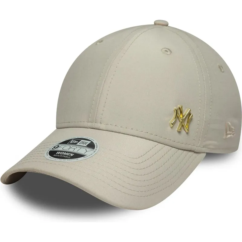 shapka-izvita-bezhov-reguliruem-dorado-9forty-flawless-na-new-york-yankees-mlb-ot-new-era