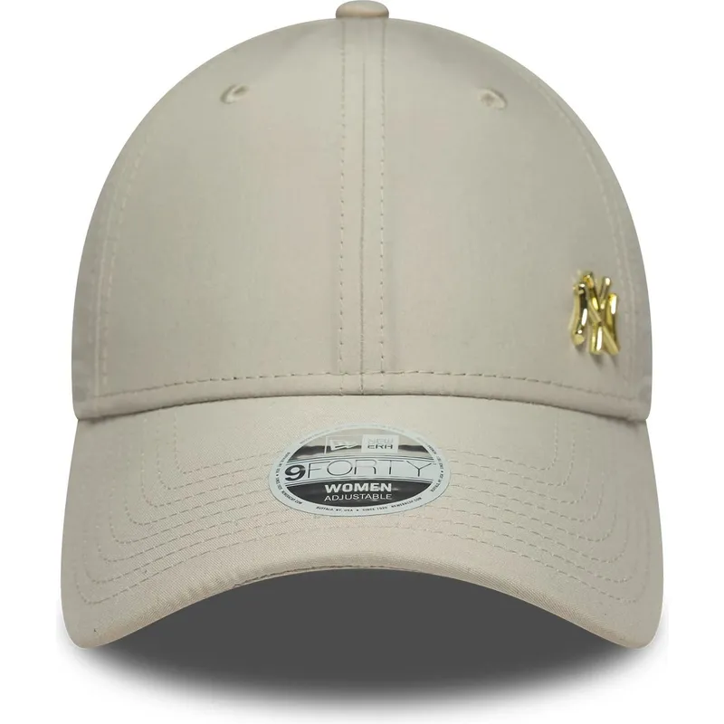 shapka-izvita-bezhov-reguliruem-dorado-9forty-flawless-na-new-york-yankees-mlb-ot-new-era