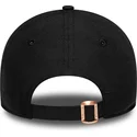 casquette-courbee-noire-ajustable-avec-logo-bronze-pour-femme-9forty-flawless-new-york-yankees-mlb-new-era