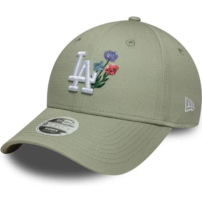shapka-izvita-zelena-reguliruem-9forty-floral-icon-na-los-angeles-dodgers-mlb-ot-new-era