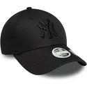 shapka-izvita-cherna-reguliruema-9forty-bow-back-na-new-york-yankees-mlb-ot-new-era