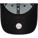 new-era-izvita-kozirka-damska-cherno-logo-9forty-saten-new-york-yankees-mlb-cherna-shapka-s-tik-tak