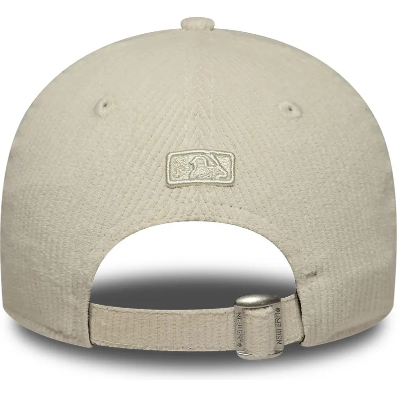 shapka-izvita-bezhov-reguliruema-9forty-m-crown-pastel-cord-na-los-angeles-dodgers-mlb-ot-new-era