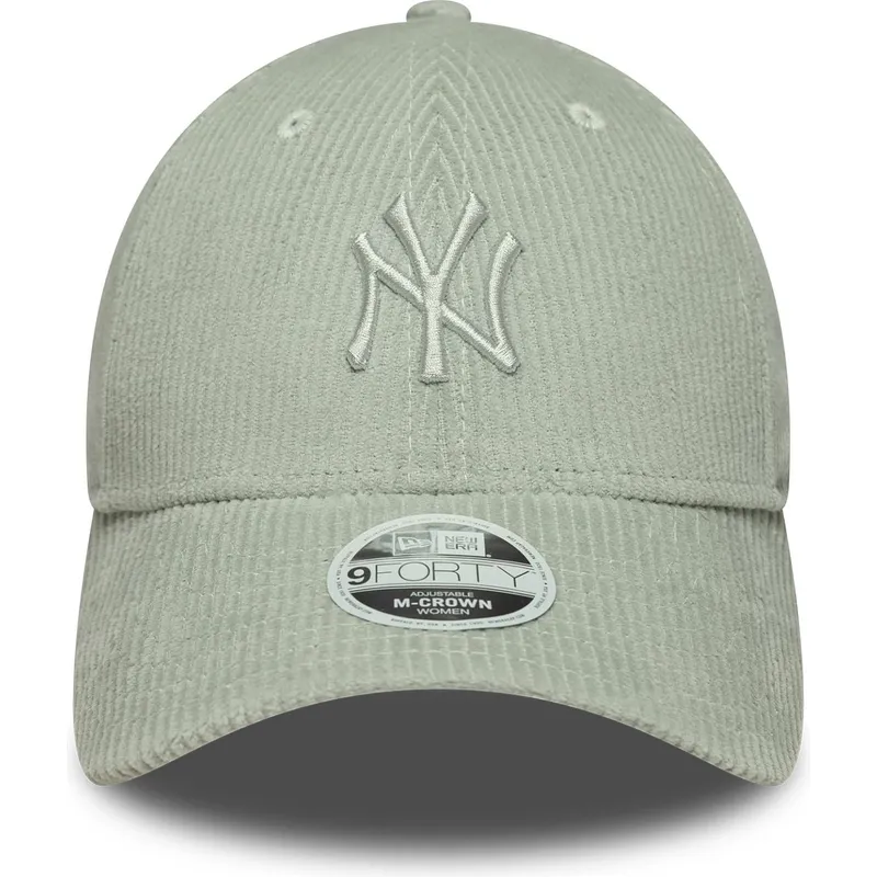shapka-izvita-zelena-reguliruema-9forty-m-crown-pastel-cord-na-new-york-yankees-mlb-ot-new-era
