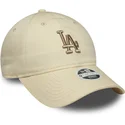 shapka-izvita-bezhov-reguliruema-9twenty-league-essential-midi-na-los-angeles-dodgers-mlb-ot-new-era