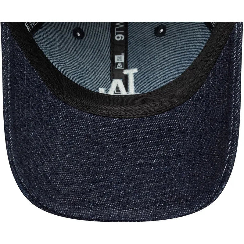 shapka-izvita-tmnosin-adjustable-strap-para-mujer-9twenty-denim-stitch-na-los-angeles-dodgers-mlb-ot-new-era