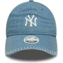 shapka-izvita-sinya-reguliruema-9twenty-denim-stitch-na-new-york-yankees-mlb-ot-new-era