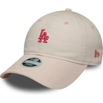 Шапка извита роза регулируем 9TWENTY Washed Mini на Los Angeles Dodgers MLB от New Era