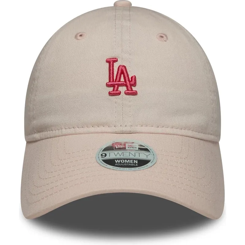 shapka-izvita-roza-reguliruema-9twenty-washed-mini-na-los-angeles-dodgers-mlb-ot-new-era