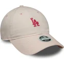 shapka-izvita-roza-reguliruem-9twenty-washed-mini-na-los-angeles-dodgers-mlb-ot-new-era