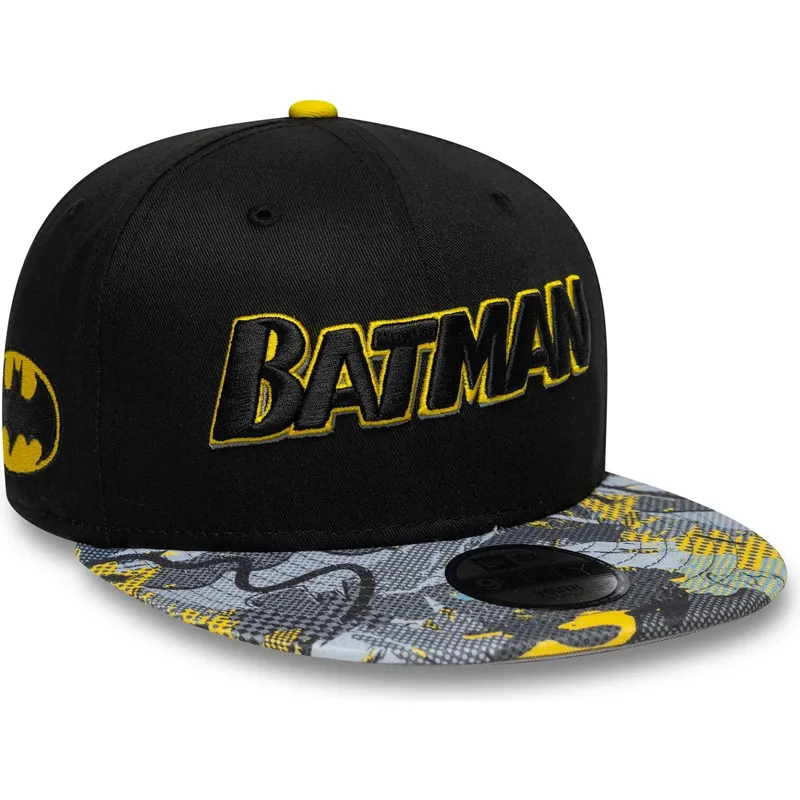 flad-sort-snapback-kasket-til-dreng-9fifty-af-batman-dc-comics-fra-new-era