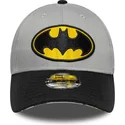 casquette-courbee-grise-et-noire-ajustable-pour-enfant-9forty-batman-dc-comics-new-era