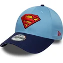 casquette-courbee-bleue-ajustable-pour-enfant-9forty-superman-dc-comics-new-era
