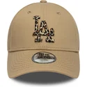 shapka-izvita-kafyav-reguliruem-za-deca-9forty-animal-infill-na-los-angeles-dodgers-mlb-ot-new-era