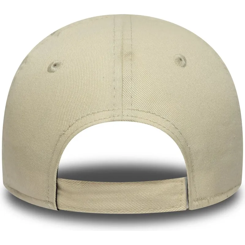 gorra-curva-beige-y-rosa-ajustable-para-nino-pequeno-9forty-league-essential-de-los-angeles-dodgers-mlb-de-new-era