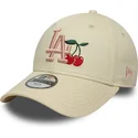 casquette-courbee-beige-ajustable-pour-enfant-9forty-fruit-icon-new-york-yankees-mlb-new-era