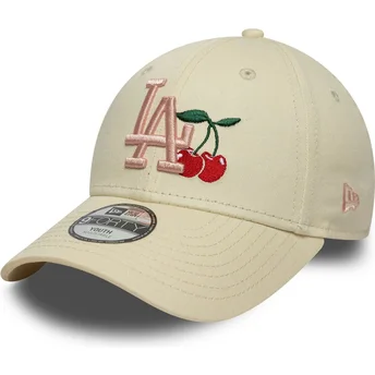 Шапка извита бежов регулируем за деца 9FORTY Fruit Icon на New York Yankees MLB от New Era