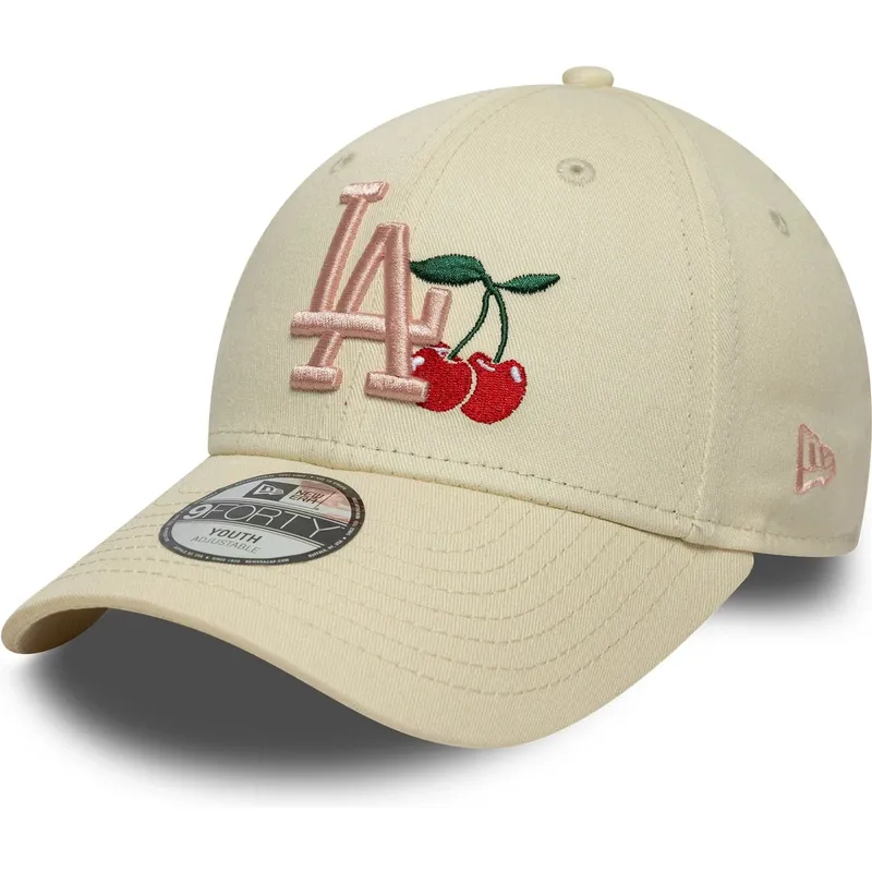 gorra-curva-beige-ajustable-para-nino-9forty-fruit-icon-de-new-york-yankees-mlb-de-new-era