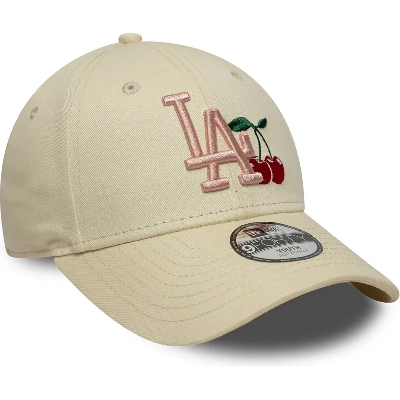 shapka-izvita-bezhov-reguliruem-za-deca-9forty-fruit-icon-na-new-york-yankees-mlb-ot-new-era