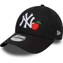 shapka-izvita-cherna-reguliruema-za-deca-9forty-fruit-icon-na-new-york-yankees-mlb-ot-new-era