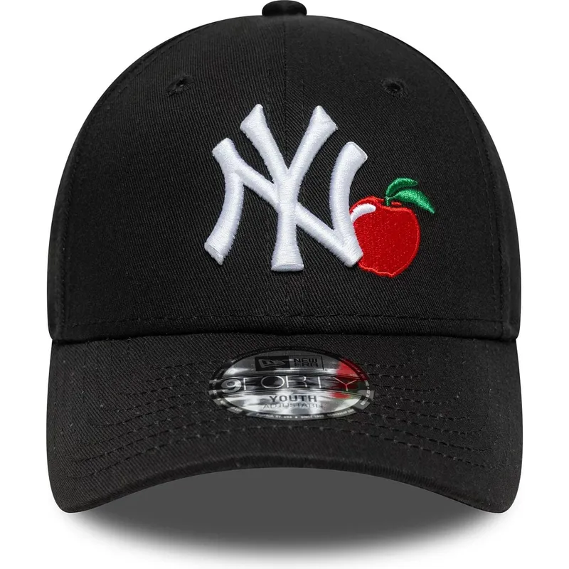 casquette-courbee-noire-ajustable-pour-enfant-9forty-fruit-icon-new-york-yankees-mlb-new-era