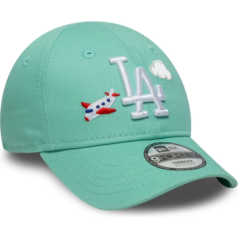 shapka-izvita-zelena-reguliruem-za-deca-9forty-plane-icon-na-new-york-yankees-mlb-ot-new-era
