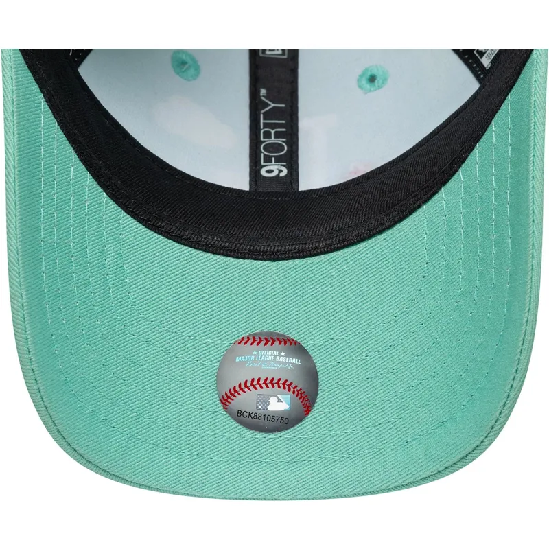 shapka-izvita-zelena-reguliruem-za-deca-9forty-plane-icon-na-new-york-yankees-mlb-ot-new-era