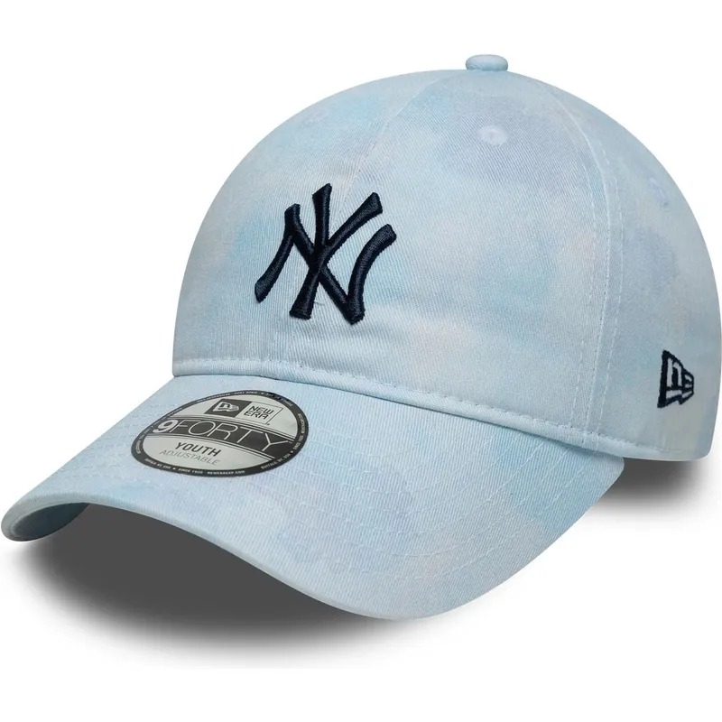 shapka-izvita-sinya-reguliruem-za-deca-9twenty-tie-dye-na-new-york-yankees-mlb-ot-new-era