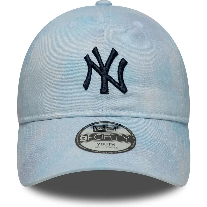 shapka-izvita-sinya-reguliruem-za-deca-9twenty-tie-dye-na-new-york-yankees-mlb-ot-new-era