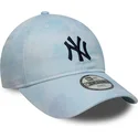 shapka-izvita-sinya-reguliruema-za-deca-9twenty-tie-dye-na-new-york-yankees-mlb-ot-new-era