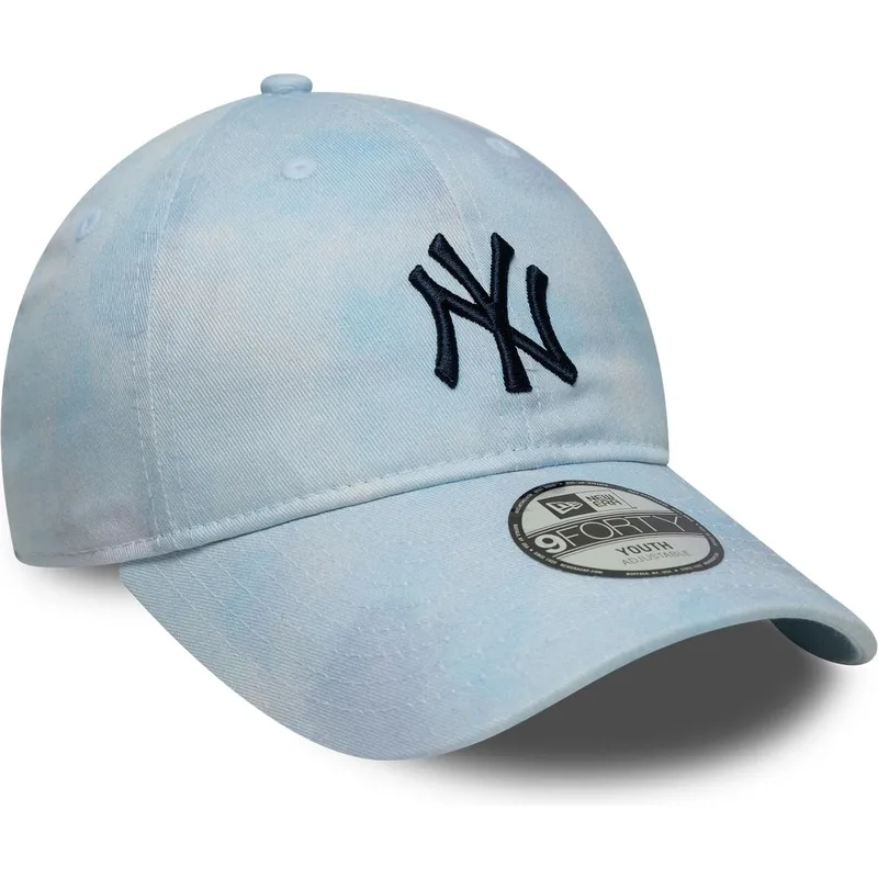 shapka-izvita-sinya-reguliruem-za-deca-9twenty-tie-dye-na-new-york-yankees-mlb-ot-new-era