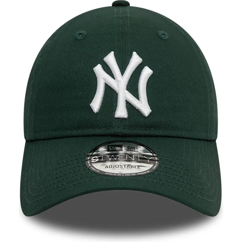 shapka-izvita-zelena-reguliruem-9twenty-league-essential-na-new-york-yankees-mlb-ot-new-era