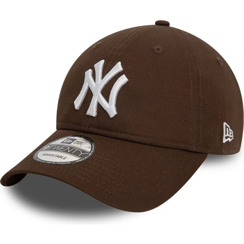 shapka-izvita-kafyav-reguliruem-9twenty-league-essential-na-new-york-yankees-mlb-ot-new-era