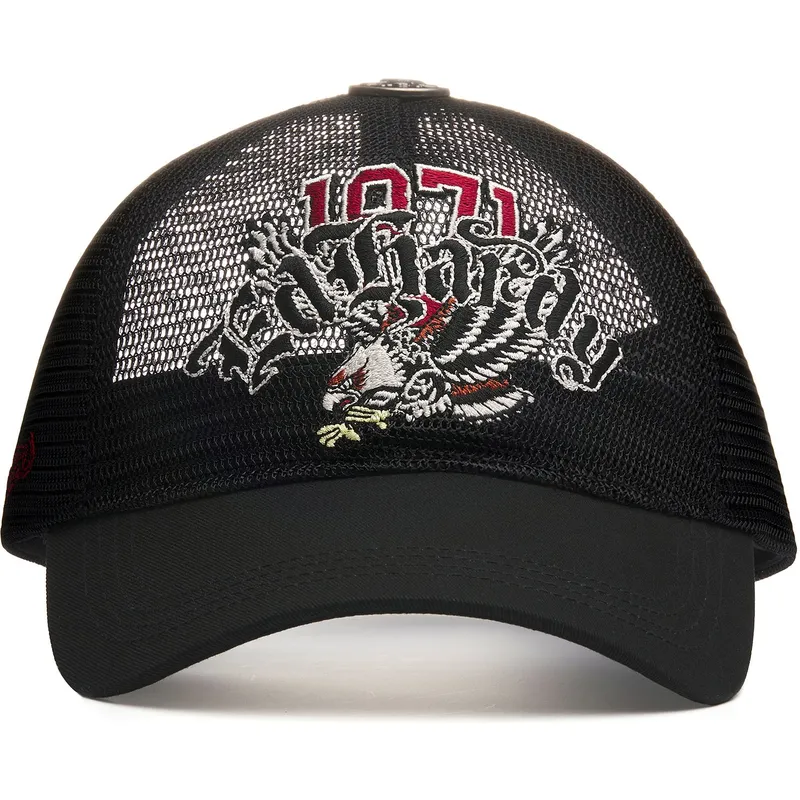 trucker-kasket-sort-1971-soaring-eagle-full-mesh-fra-ed-hardy