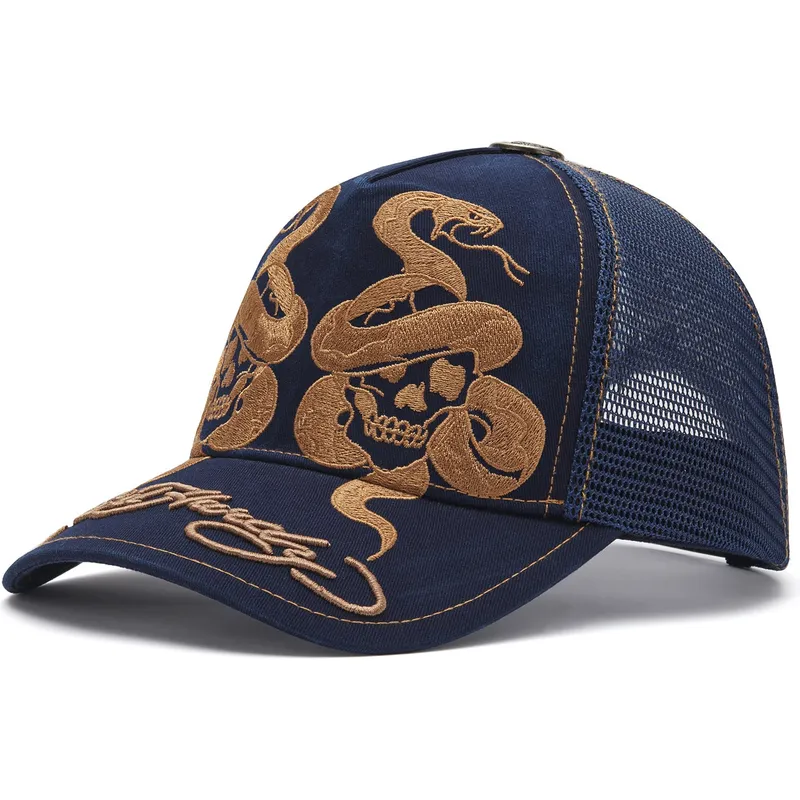 shapka-izvita-traker-tmnosin-snapbek-skull-and-snakes-graphic-ot-ed-hardy shapka-izvita-traker-tmnosin-snapbek-skull-and-snakes-graphic-ot-ed-hardy