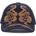 gorra-trucker-azul-marino-skull-and-snakes-graphic-de-ed-hardy