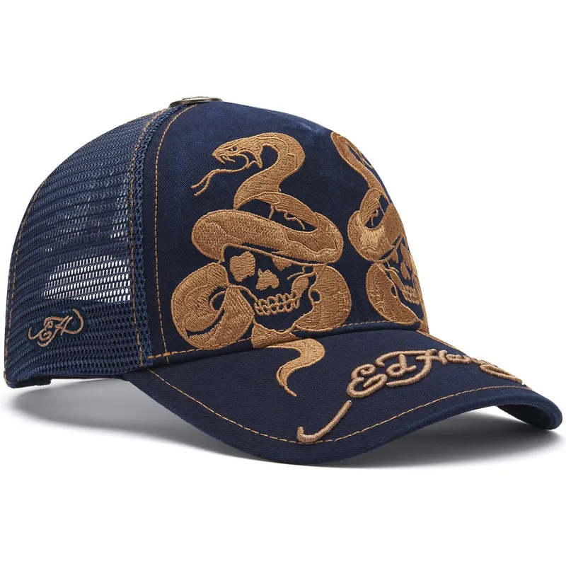 shapka-izvita-traker-tmnosin-snapbek-skull-and-snakes-graphic-ot-ed-hardy shapka-izvita-traker-tmnosin-snapbek-skull-and-snakes-graphic-ot-ed-hardy